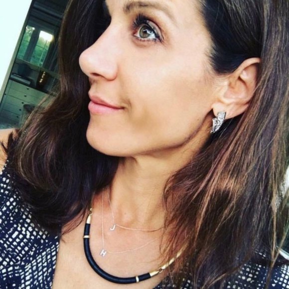 :: Stella & Dot⚜️🌚Pavé Horn Ear Jacket Earrings - Picture 6 of 8